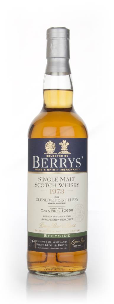 Glenlivet 38 Year Old 1973 (cask 10658) (Berry Bros. & Rudd) product image
