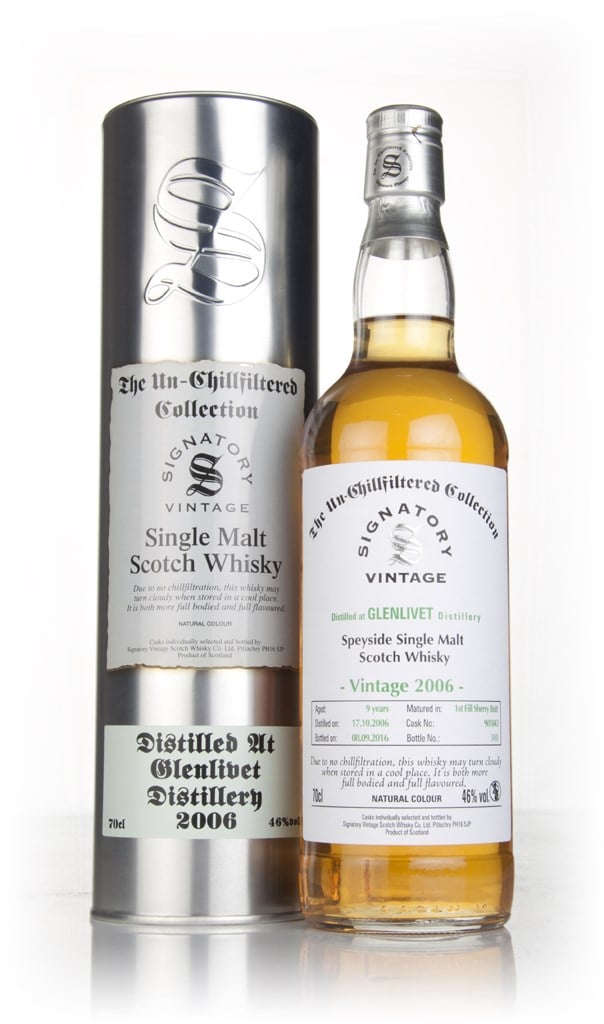 Glenlivet 9 Year Old 2006 (cask 901043) - Un-Chillfiltered Collection (Signatory)