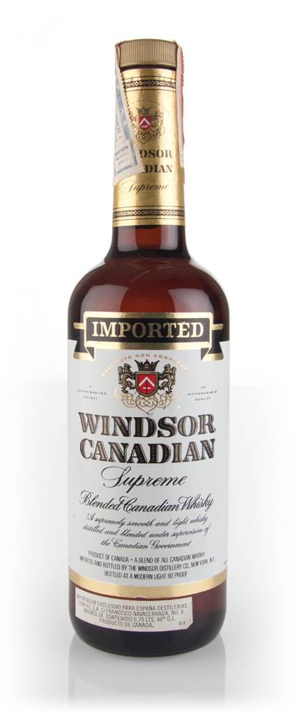 Windsor Canadian Supreme Blended Whisky - 1980s product image