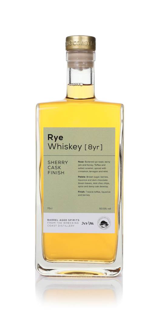The Wrecking Coast Rye Whiskey 8 Year Old Sherry Cask Finish product image