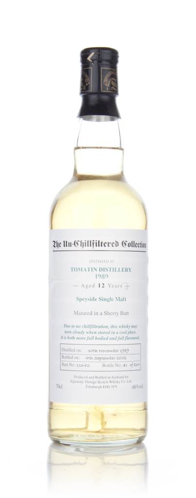 Tomatin 12 Year Old 1989 - Un-Chillfiltered (Signatory) product image