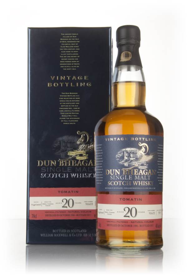 Tomatin 20 Year Old 1996 (Cask 91622) - Dun Bheagan (Ian Macleod) product image