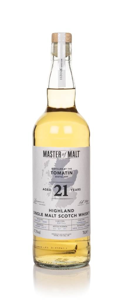 Tomatin 21 Year Old 1996 (Master of Malt) product image