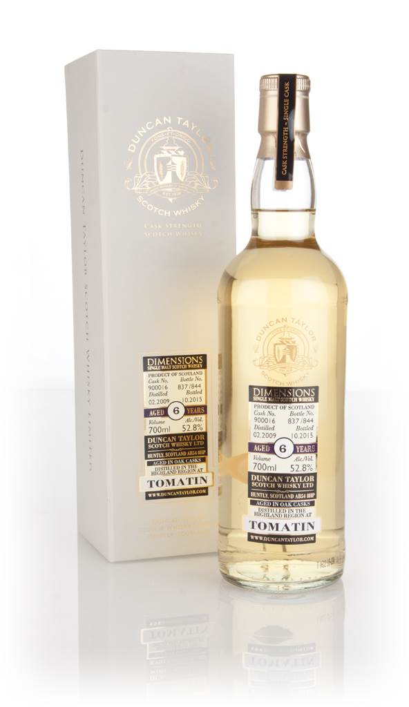 Tomatin 6 Year Old 2009 (cask 900016) - Dimensions (Duncan Taylor) product image