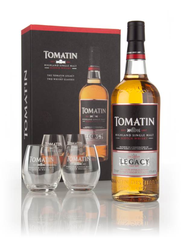 Tomatin Legacy Gift Pack with 2x Glasses (Old Bottling) product image