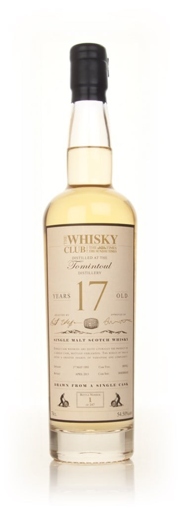 Tomintoul 17 Year Old 1995 (The Whisky Club)