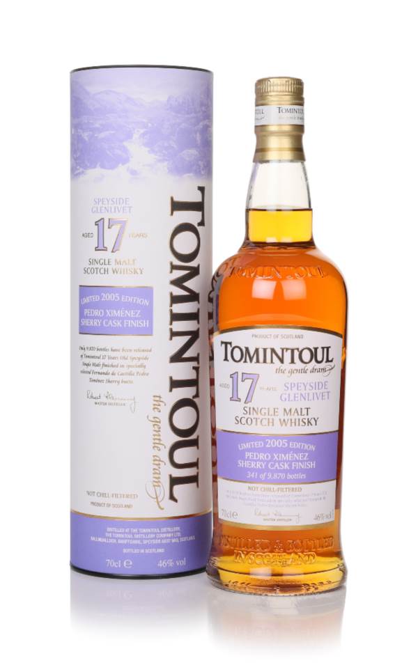 Tomintoul 17 Year Old 2005 Pedro Ximénez Sherry Cask Finish product image