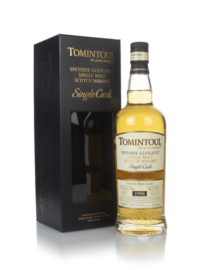 Tomintoul 22 Year Old 1998 (cask 338117) - Caroni Rum Cask Matured