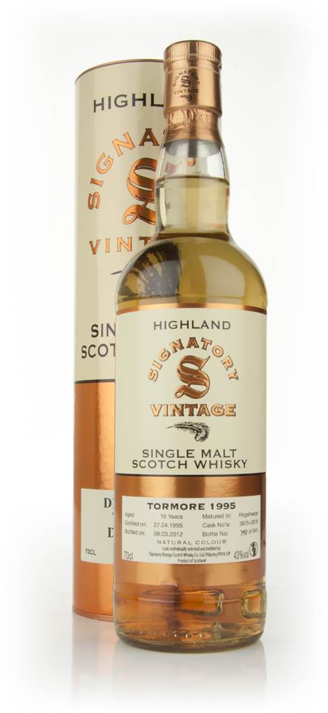 Tormore 16 Year Old 1995 (cask 3875+3876) (Signatory) product image