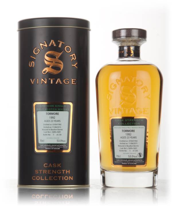 Tormore 23 Year Old 1992 (casks 5690 & 5691) - Cask Strength Collection (Signatory) product image