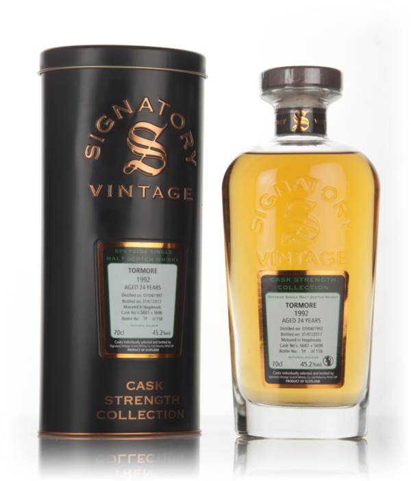 Tormore 24 Year Old 1992 (casks 5687 & 5696) - Cask Strength Collection (Signatory) product image