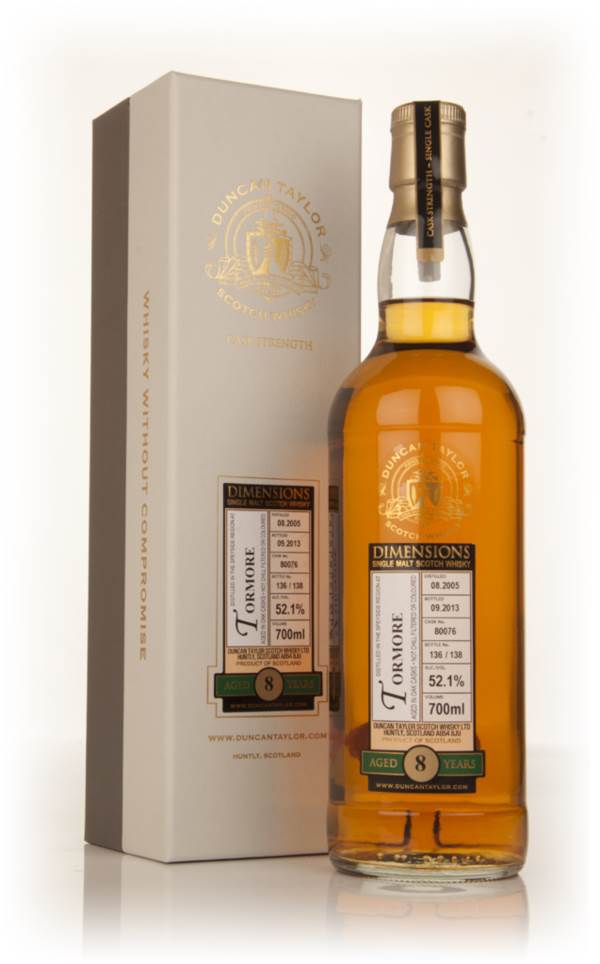 Tormore 8 Year Old 2005 (cask 80076) - Dimensions (Duncan Taylor) product image