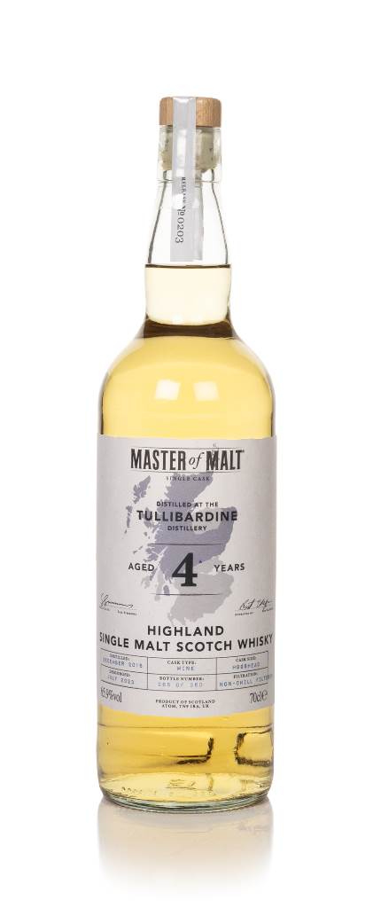 Tullibardine 4 Year Old 2018 Single Cask (Master of Malt) product image