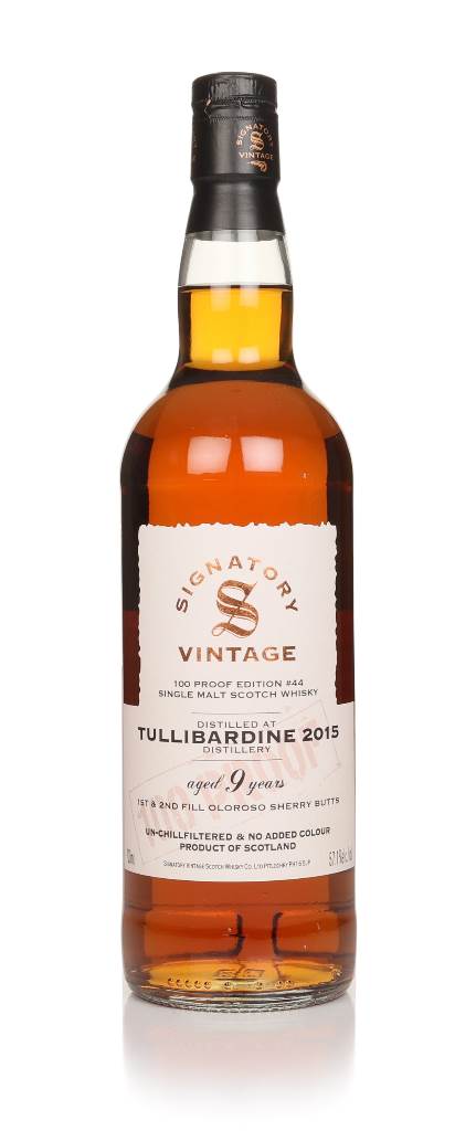 Tullibardine 9 Year Old 2015 - 100 Proof Edition #44 (Signatory) product image